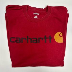 Carhartt Red Long Sleeve Logo Shirt
